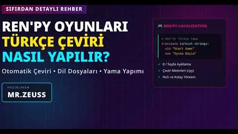 Ren'Py oyunlarında Türkçe çeviri